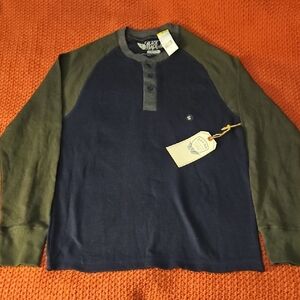 Black Jack Navy and Green Top Men's Small